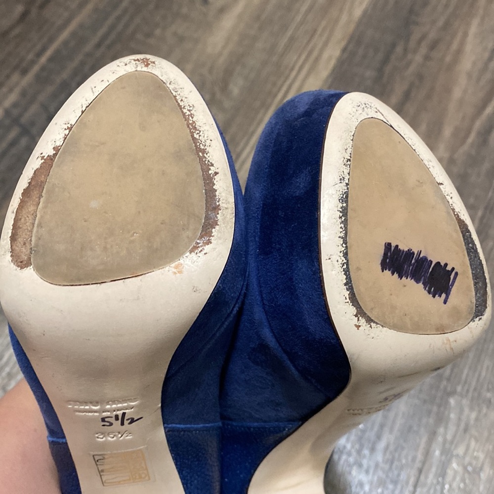 Miu Miu Platform Booties, Size 36 1/2 Eu 5.5 Or 6… - image 7